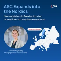 ASC Technologies opens a new subsidiary in Sweden – Expansion into the Nordics with Emma Skygebjerg as Managing Director.