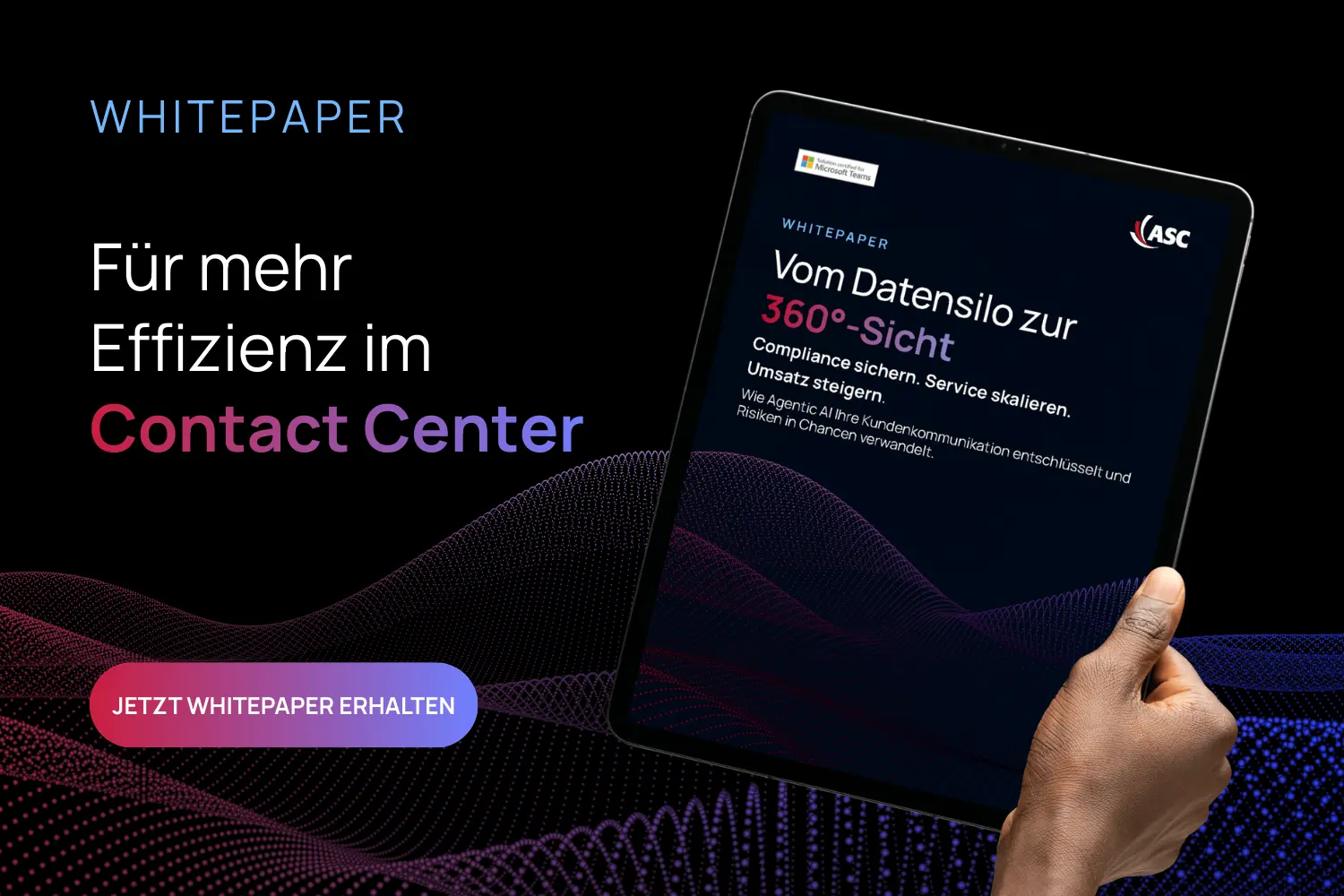 Whitepaper mit dem Titel "Mehr Effizienz im Contact Center"– zeigt, wie Real-Time Analytics und automatisiertes Qualitätsmanagement den Kundenservice verbessern.