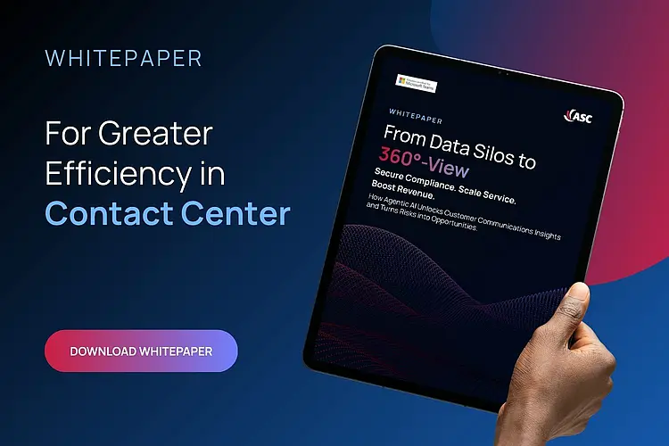 Dashboard view with AI analytics data on calls, agent performance, and compliance – shows how AI improves contact center performance.