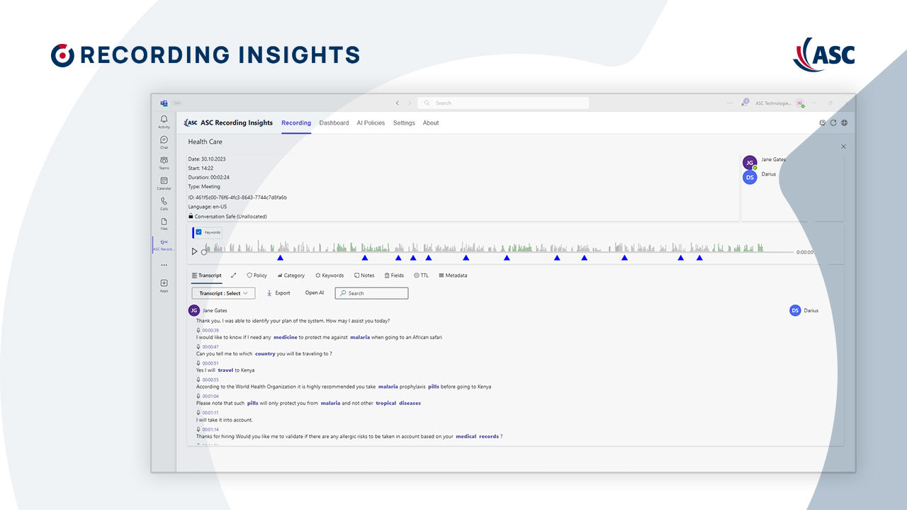 Compliance Recording for Microsoft Teams